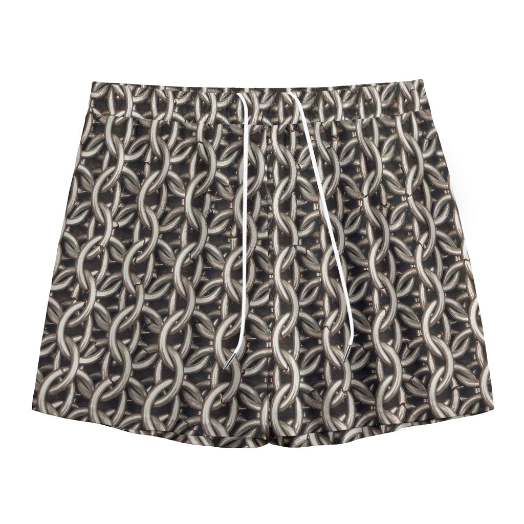 Chainmail Ring Print Mesh Shorts