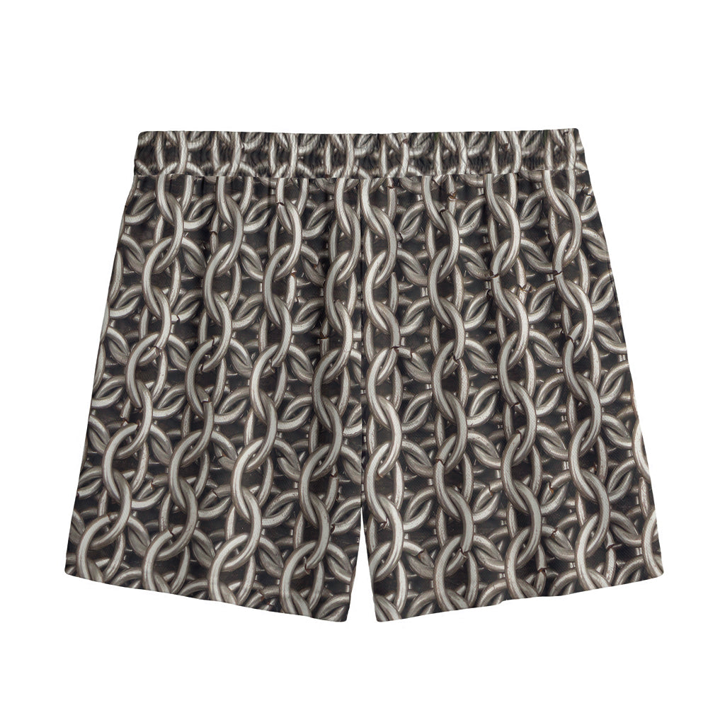 Chainmail Ring Print Mesh Shorts