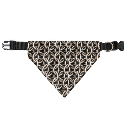 Chainmail Ring Print Over The Collar Dog Bandana