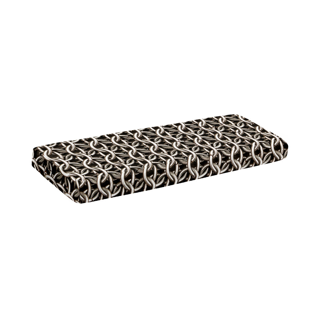 Chainmail Ring Print Piano Keyboard Cover