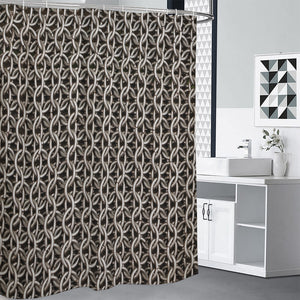 Chainmail Ring Print Premium Shower Curtain