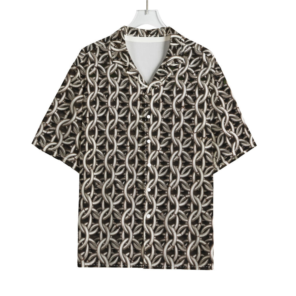 Chainmail Ring Print Rayon Hawaiian Shirt