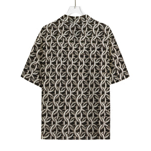 Chainmail Ring Print Rayon Hawaiian Shirt