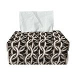 Chainmail Ring Print Rectangle Tissue Box Cover