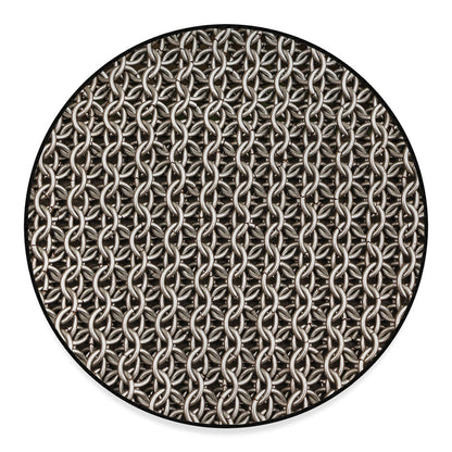 Chainmail Ring Print Round Floor Mat