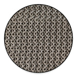 Chainmail Ring Print Round Floor Mat