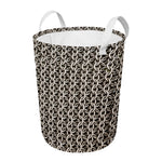 Chainmail Ring Print Round Laundry Basket