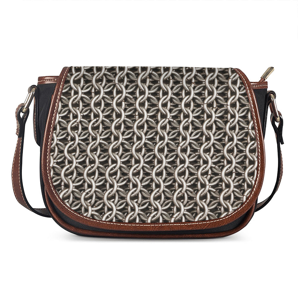 Chainmail Ring Print Saddle Bag