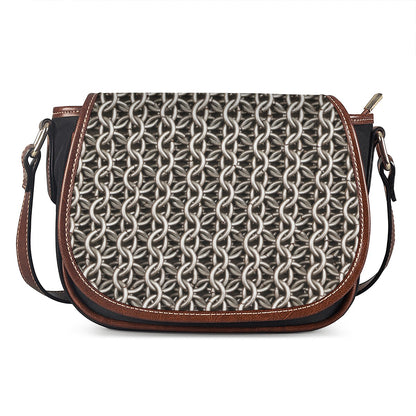 Chainmail Ring Print Saddle Bag