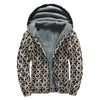 Chainmail Ring Print Sherpa Lined Zip Up Hoodie