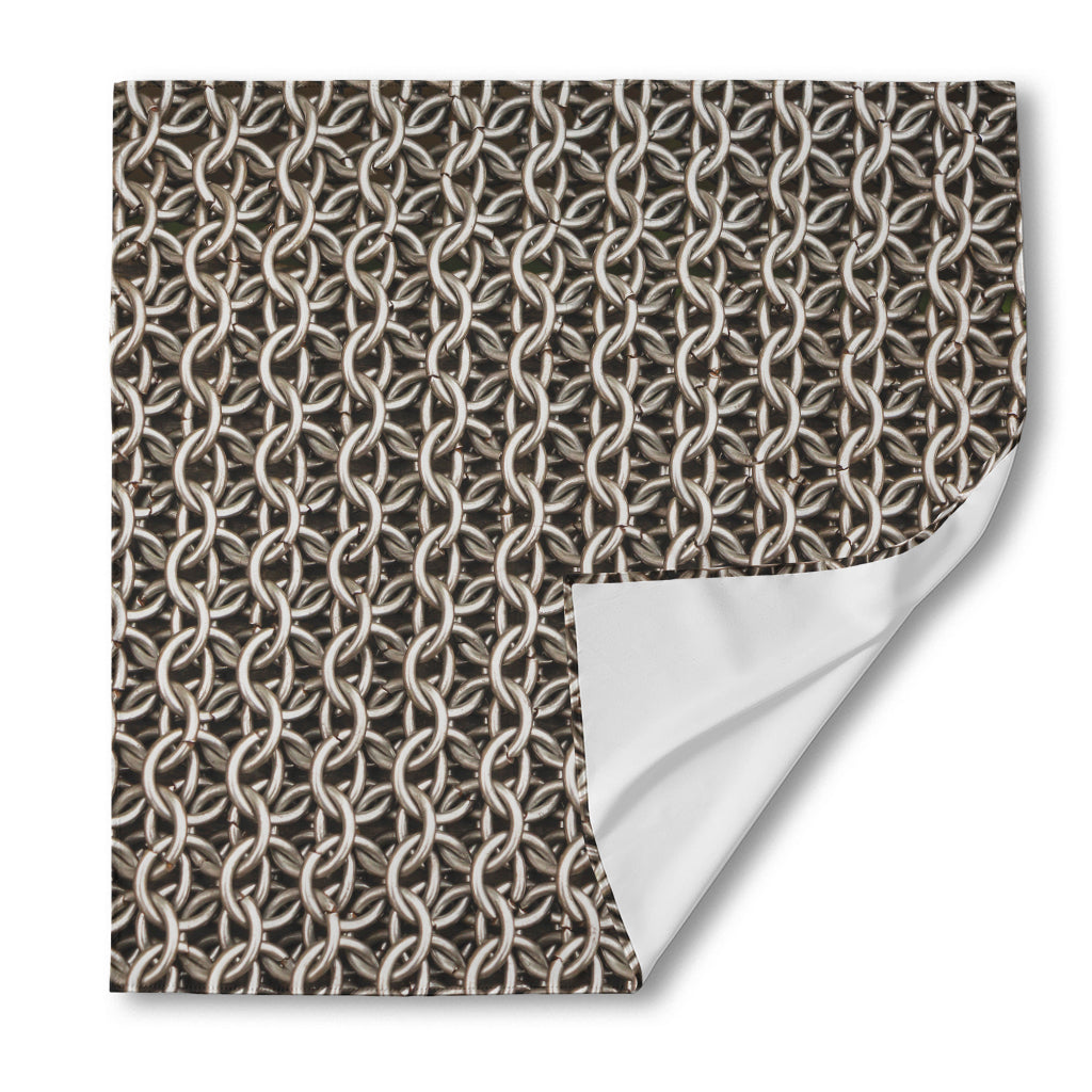 Chainmail Ring Print Silk Bandana