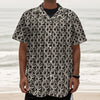 Chainmail Ring Print Textured Short Sleeve Shirt