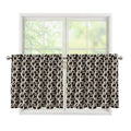 Chainmail Ring Print Tier Curtains