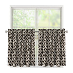 Chainmail Ring Print Tier Curtains