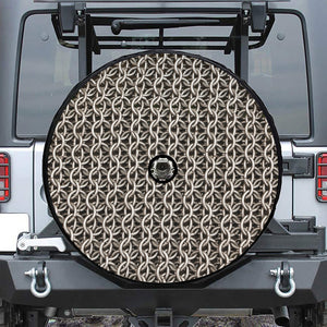 Chainmail Ring Print Tire Cover With Camera Hole