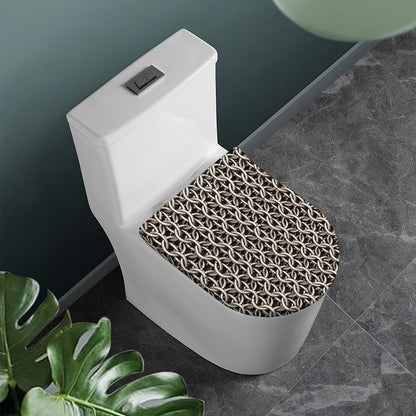 Chainmail Ring Print Toilet Lid Cover
