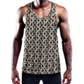 Chainmail Ring Print Men's Workout Tank Top
