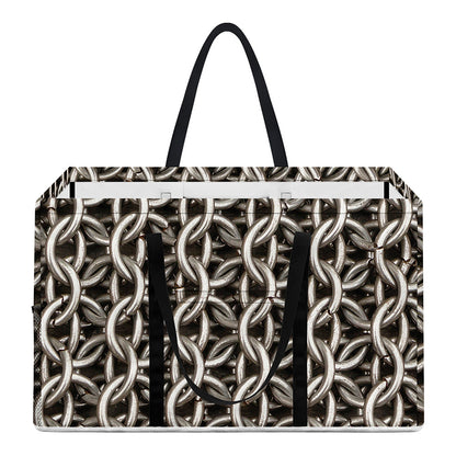 Chainmail Ring Print Utility Tote Bag
