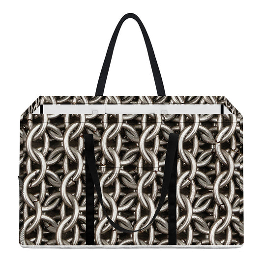 Chainmail Ring Print Utility Tote Bag