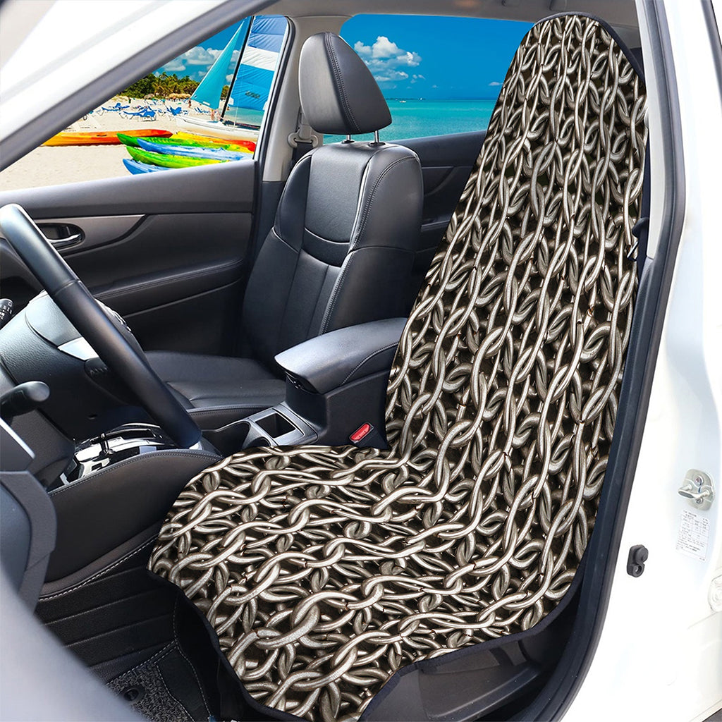 Chainmail Ring Print Waterproof Car Seat Cover