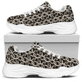 Chainmail Ring Print White Chunky Shoes
