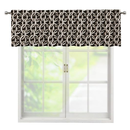 Chainmail Ring Print Window Valance