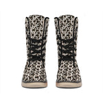 Chainmail Ring Print Winter Boots