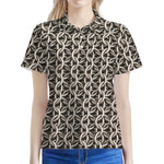 Chainmail Ring Print Women's Polo Shirt