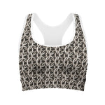 Chainmail Ring Print Women's Sports Bra