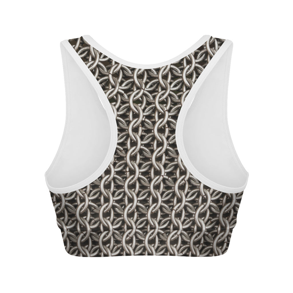 Chainmail Ring Print Women's Sports Bra