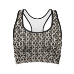 Chainmail Ring Print Women's Sports Bra