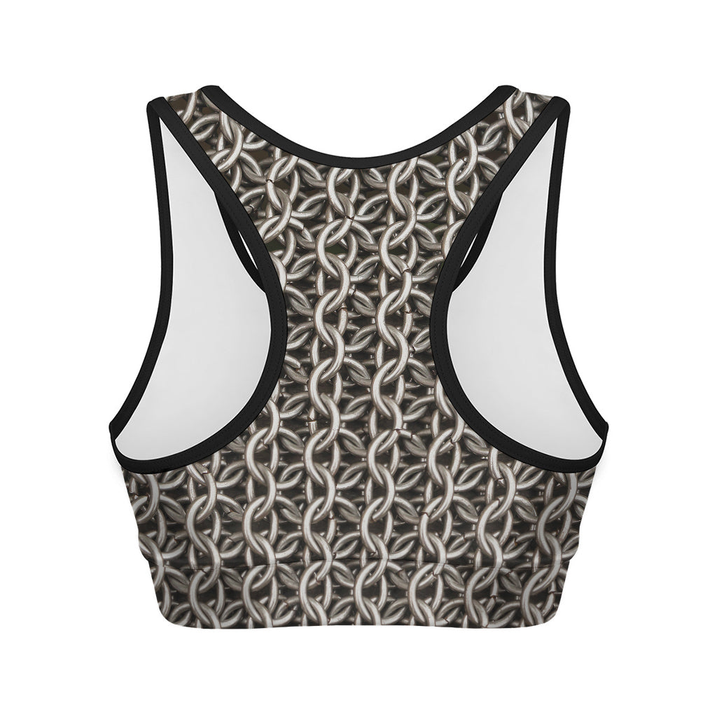Chainmail Ring Print Women's Sports Bra