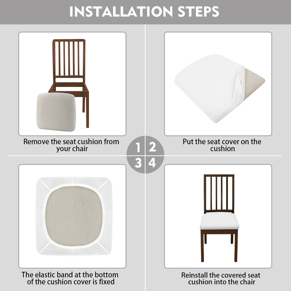 Zodiac Constellation Pattern Print Chair Cushion Cover