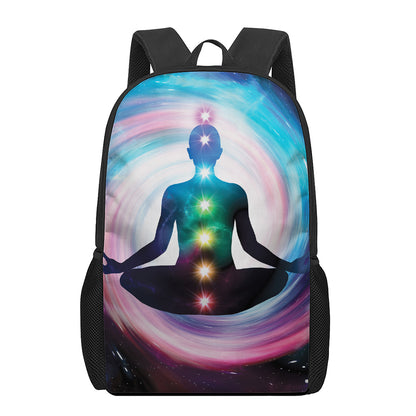 Chakras Of The Universe Print 17 Inch Backpack