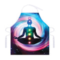 Chakras Of The Universe Print Adjustable Apron