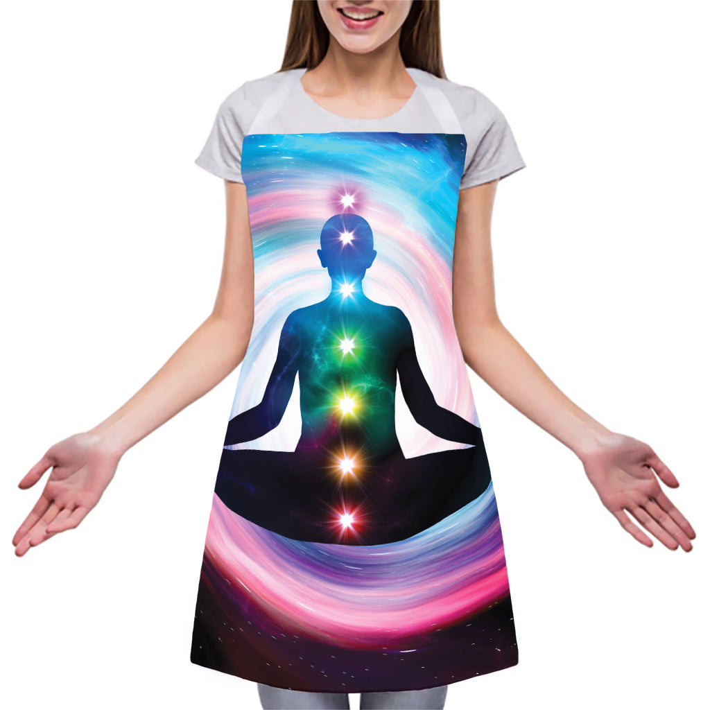 Chakras Of The Universe Print Adjustable Apron