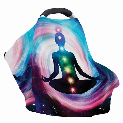 Chakras Of The Universe Print Baby Seat Cover