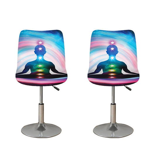 Chakras Of The Universe Print Bar Stool Covers