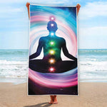 Chakras Of The Universe Print Beach Towel