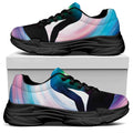 Chakras Of The Universe Print Black Chunky Shoes