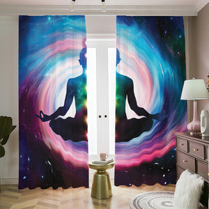 Chakras Of The Universe Print Blackout Pencil Pleat Curtains