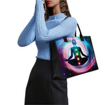 Chakras Of The Universe Print Canvas Tote Bag