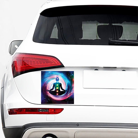 Chakras Of The Universe Print Car Sticker