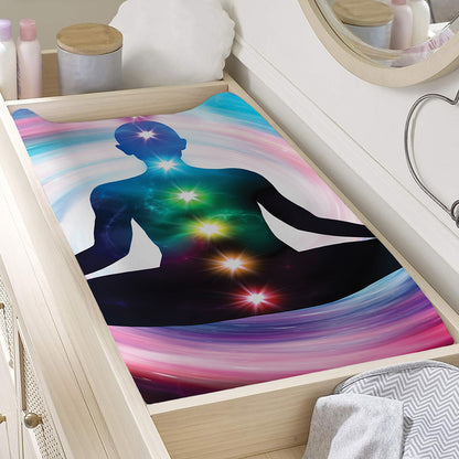 Chakras Of The Universe Print Changing Pad Cover