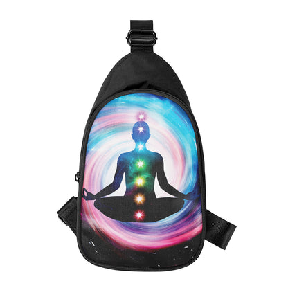 Chakras Of The Universe Print Chest Bag