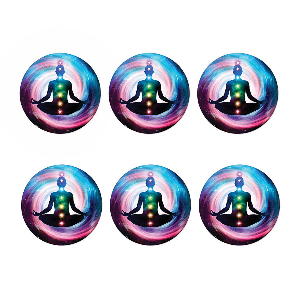 Chakras Of The Universe Print Coaster Set