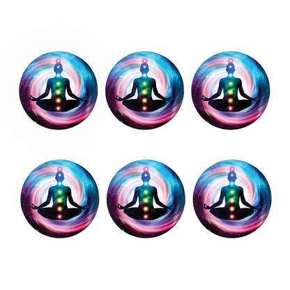 Chakras Of The Universe Print Coaster Set