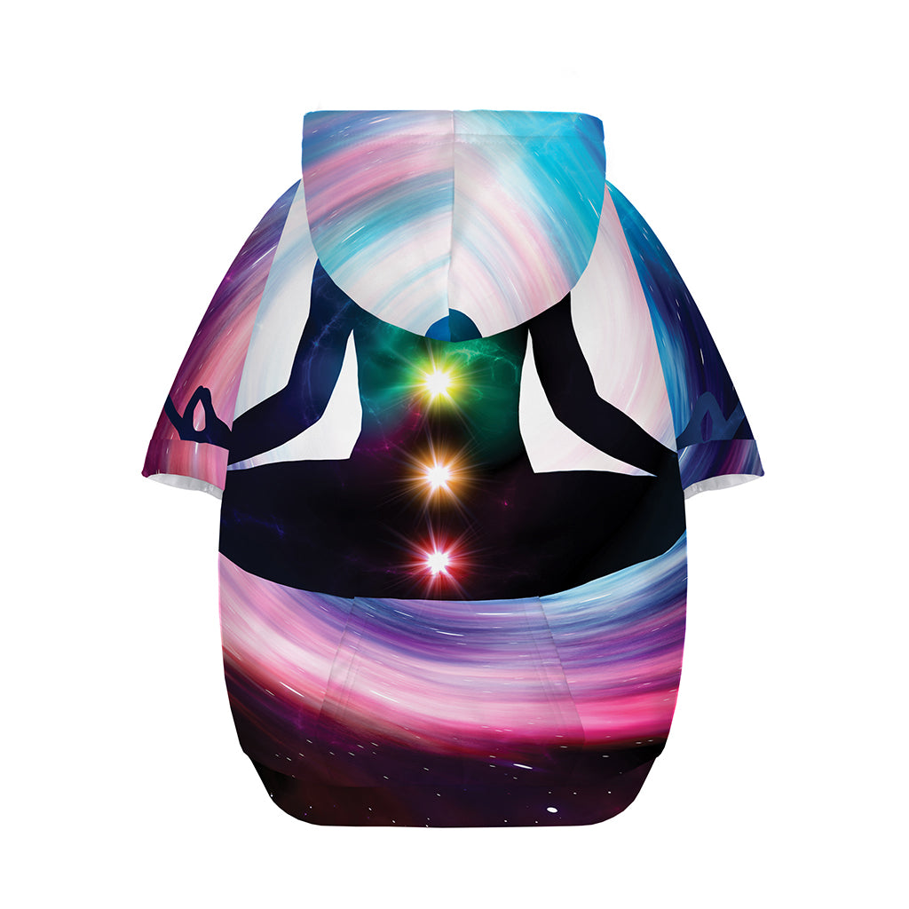 Chakras Of The Universe Print Dog Zip Up Hoodie