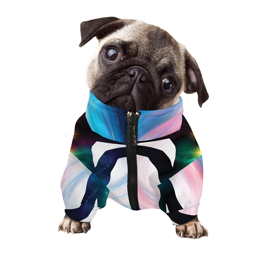 Chakras Of The Universe Print Dog Zip Up Jacket