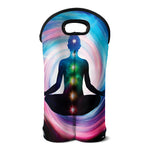 Chakras Of The Universe Print Double Neoprene Wine Tote